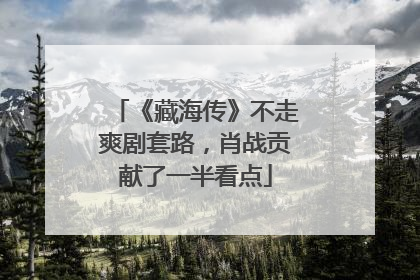 《藏海传》不走爽剧套路，肖战贡献了一半看点