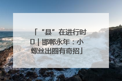 “县”在进行时⑬｜邯郸永年：小螺丝出圈有奇招