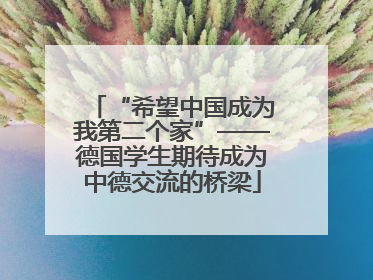 “希望中国成为我第二个家”——德国学生期待成为中德交流的桥梁