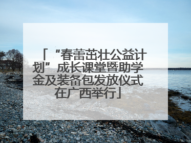 “春蕾茁壮公益计划”成长课堂暨助学金及装备包发放仪式在广西举行
