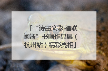 “诗墨文彩·福联闽浙”书画作品展（杭州站）精彩亮相