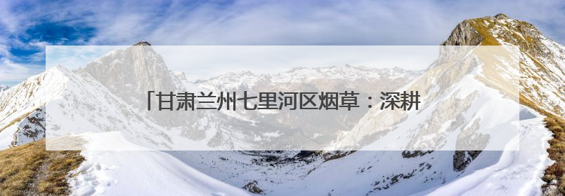 甘肃兰州七里河区烟草：深耕廉洁土壤 劲扬“丝路清风”