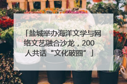 盐城举办海洋文学与网络文艺融合沙龙，200人共话“文化破圈”
