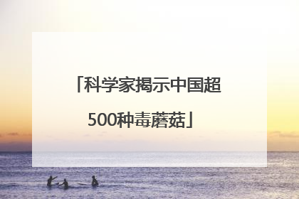 科学家揭示中国超500种毒蘑菇