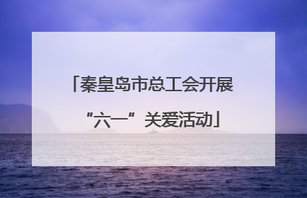 秦皇岛市总工会开展“六一”关爱活动