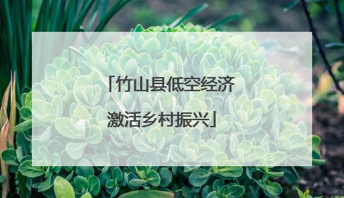 竹山县低空经济激活乡村振兴