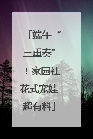 端午“三重奏”！家园社花式宠娃超有料