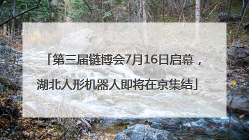 第三届链博会7月16日启幕，湖北人形机器人即将在京集结