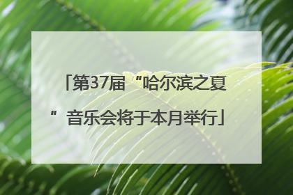 第37届“哈尔滨之夏”音乐会将于本月举行