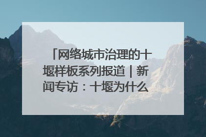 网络城市治理的十堰样板系列报道｜新闻专访：十堰为什么成为“黑马型”城市治理网络维度典型