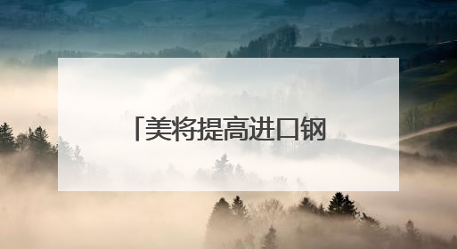 美将提高进口钢铝关税，欧盟：准备采取反制措施
