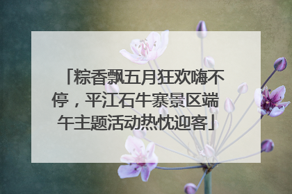 粽香飘五月狂欢嗨不停，平江石牛寨景区端午主题活动热忱迎客