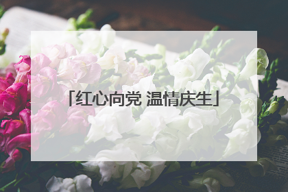 红心向党 温情庆生