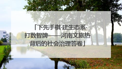 下先手棋·建生态系·打数智牌——河南文旅热背后的社会治理答卷