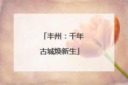 丰州：千年古城焕新生