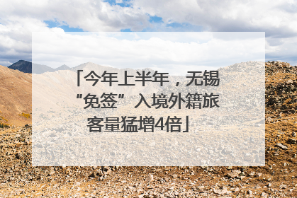 今年上半年，无锡“免签”入境外籍旅客量猛增4倍