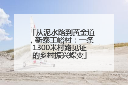 从泥水路到黄金道，新泰王峪村：一条1300米村路见证的乡村振兴蝶变