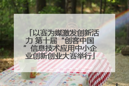 以赛为媒激发创新活力 第十届“创客中国”信息技术应用中小企业创新创业大赛举行