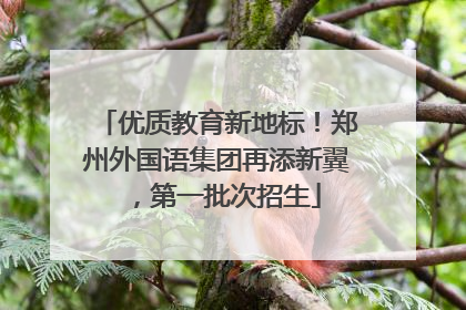 优质教育新地标！郑州外国语集团再添新翼，第一批次招生
