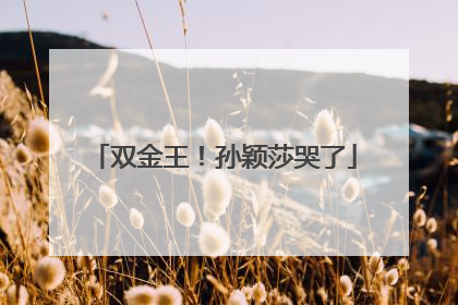 双金王！孙颖莎哭了