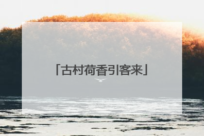 古村荷香引客来