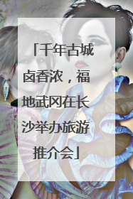 千年古城卤香浓，福地武冈在长沙举办旅游推介会