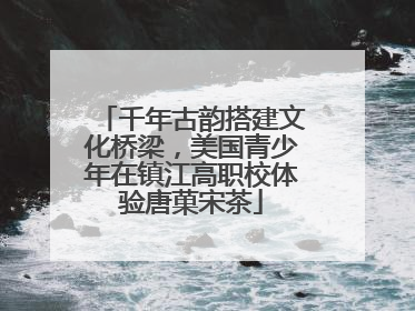 千年古韵搭建文化桥梁，美国青少年在镇江高职校体验唐菓宋茶