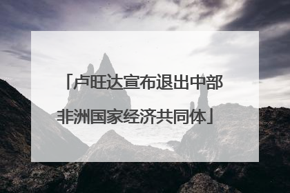 卢旺达宣布退出中部非洲国家经济共同体