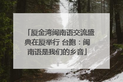 厦金湾闽南语交流盛典在厦举行 台胞：闽南语是我们的乡音