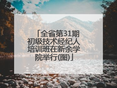 全省第31期初级技术经纪人培训班在新余学院举行(图)