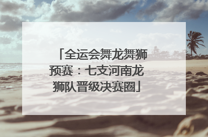 全运会舞龙舞狮预赛：七支河南龙狮队晋级决赛圈