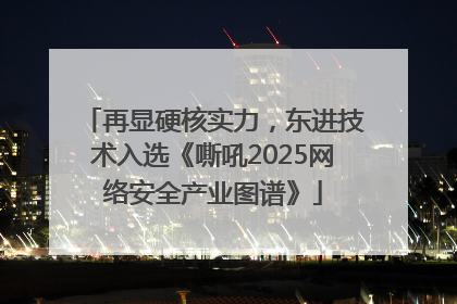 再显硬核实力，东进技术入选《嘶吼2025网络安全产业图谱》