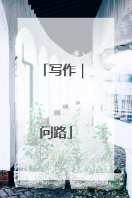 写作｜问路