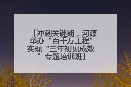 冲刺关键期，河源举办“百千万工程”实现“三年初见成效”专题培训班
