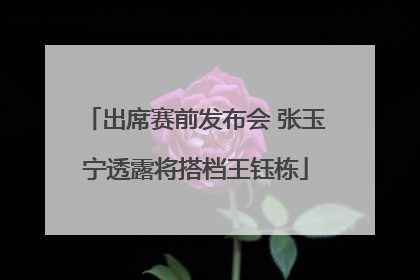 出席赛前发布会 张玉宁透露将搭档王钰栋
