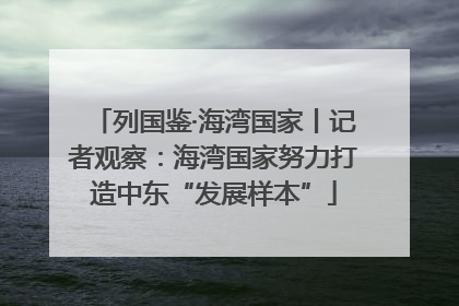 列国鉴·海湾国家丨记者观察：海湾国家努力打造中东“发展样本”
