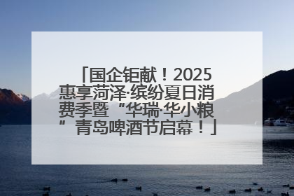 国企钜献！2025惠享菏泽·缤纷夏日消费季暨“华瑞·华小粮”青岛啤酒节启幕！