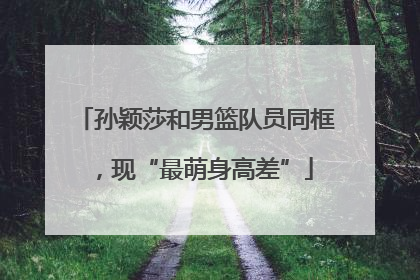 孙颖莎和男篮队员同框，现“最萌身高差”