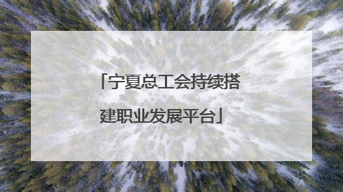 宁夏总工会持续搭建职业发展平台