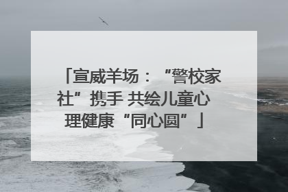 宣威羊场：“警校家社”携手 共绘儿童心理健康“同心圆”