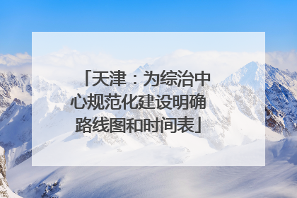 天津：为综治中心规范化建设明确路线图和时间表