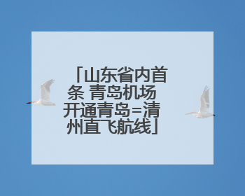 山东省内首条 青岛机场开通青岛=清州直飞航线