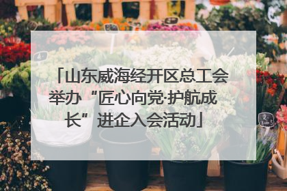 山东威海经开区总工会举办“匠心向党·护航成长”进企入会活动
