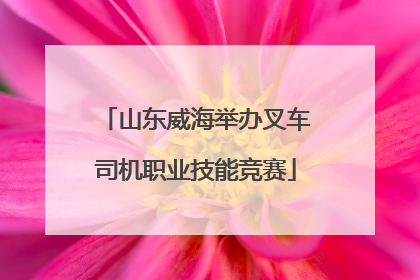 山东威海举办叉车司机职业技能竞赛
