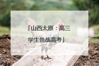 山西太原：高三学生备战高考