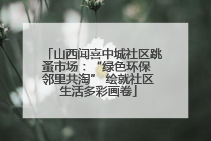 山西闻喜中城社区跳蚤市场：“绿色环保 邻里共淘” 绘就社区生活多彩画卷
