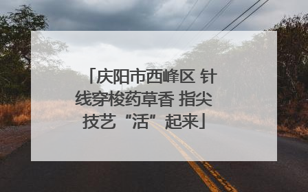 庆阳市西峰区 针线穿梭药草香 指尖技艺“活”起来