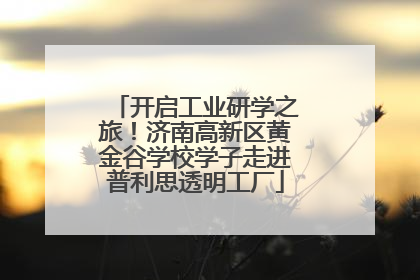 开启工业研学之旅！济南高新区黄金谷学校学子走进普利思透明工厂