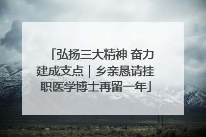 弘扬三大精神 奋力建成支点｜乡亲恳请挂职医学博士再留一年