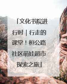 文化书院进行时｜行走的课堂！桓公路社区萌娃超市探索之旅